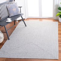 Safavieh Braided Brd315F Silver/Grey Area Rug