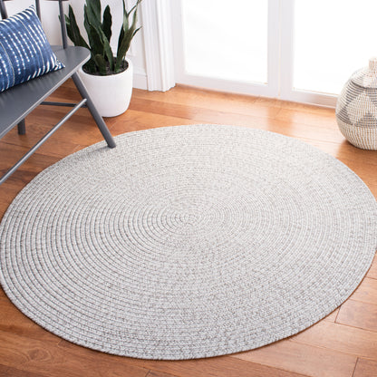 Safavieh Braided Brd315F Silver/Grey Area Rug