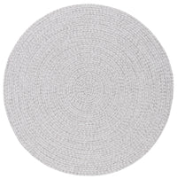 Safavieh Braided Brd315F Silver/Grey Area Rug