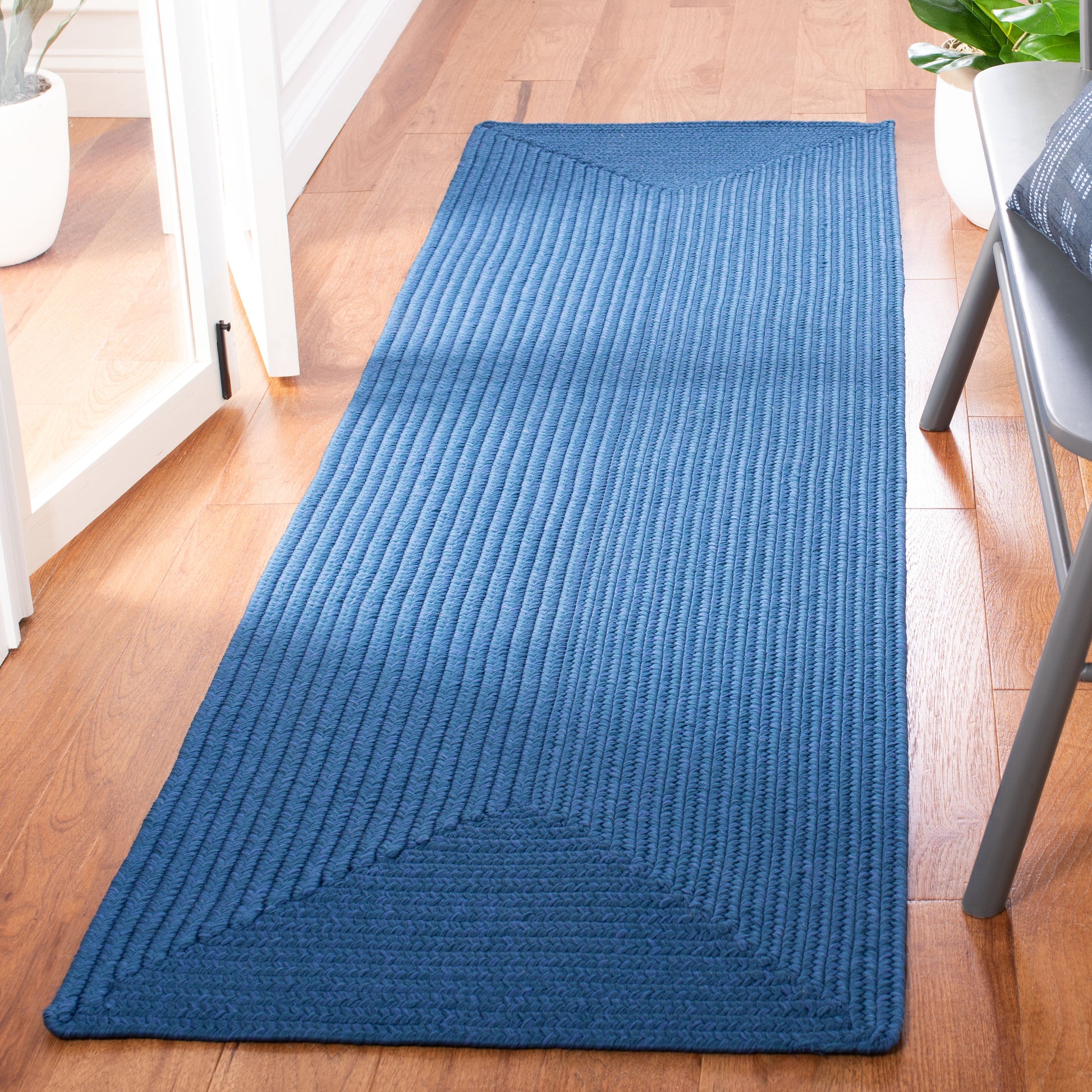 Safavieh Braided Brd315M Blue Area Rug