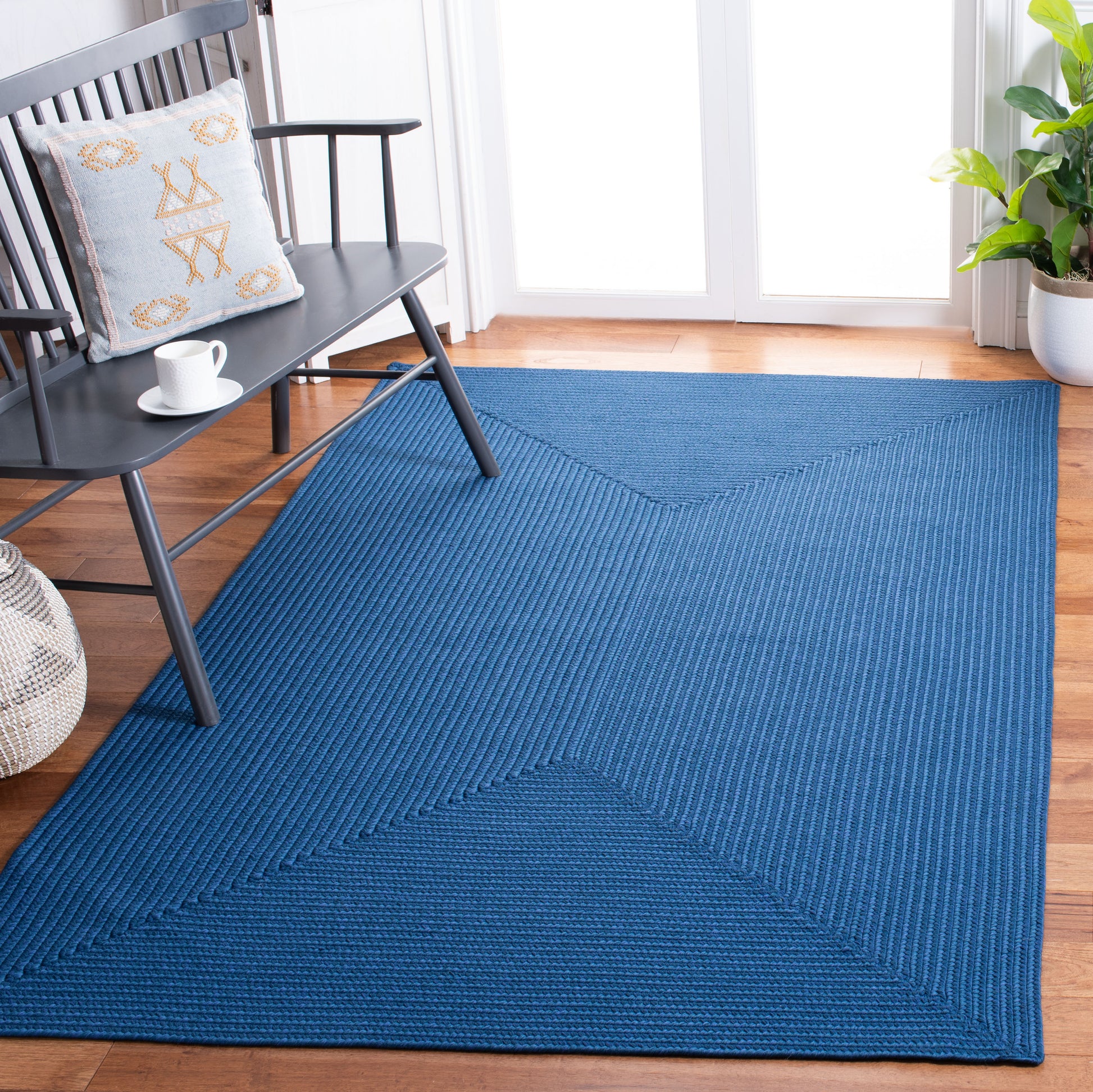 Safavieh Braided Brd315M Blue Area Rug