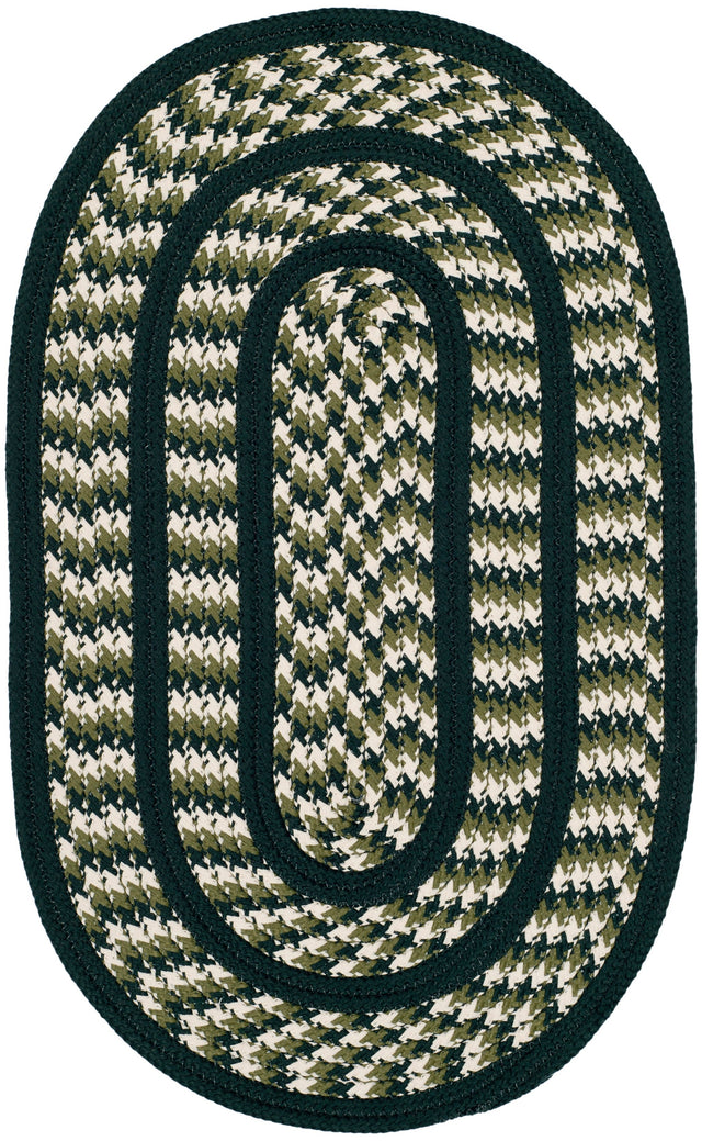 Safavieh Braided Brd401B Ivory/Dark Green Rug.