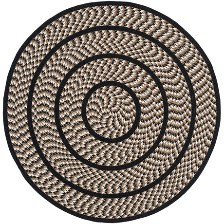 Safavieh Braided Brd401C Ivory/Black Rug.