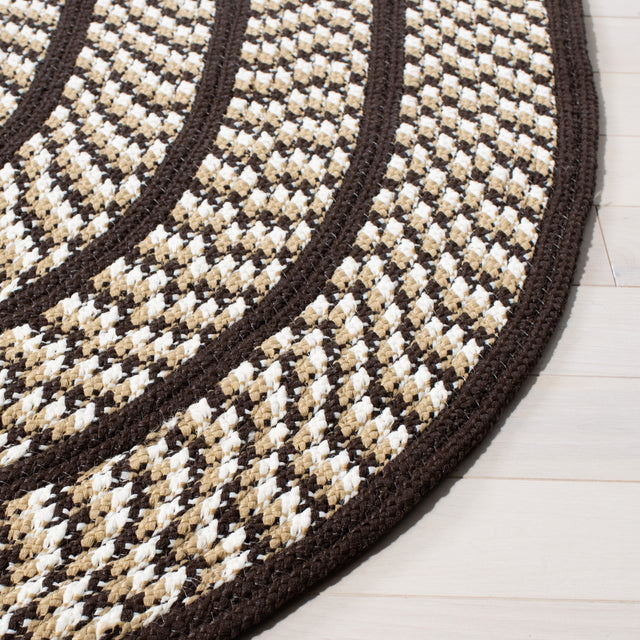 Safavieh Braided Brd401C Ivory/Black Rug.