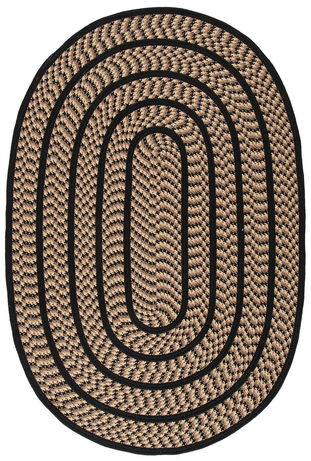 Safavieh Braided Brd401G Beige/Black Rug.