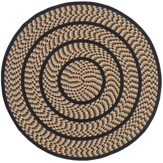 Safavieh Braided Brd401G Beige/Black Rug.