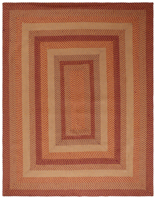 Safavieh Braided Brd651C Yellow/Red Area Rug