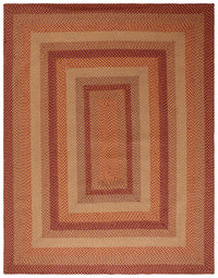 Safavieh Braided Brd651C Yellow/Red Area Rug