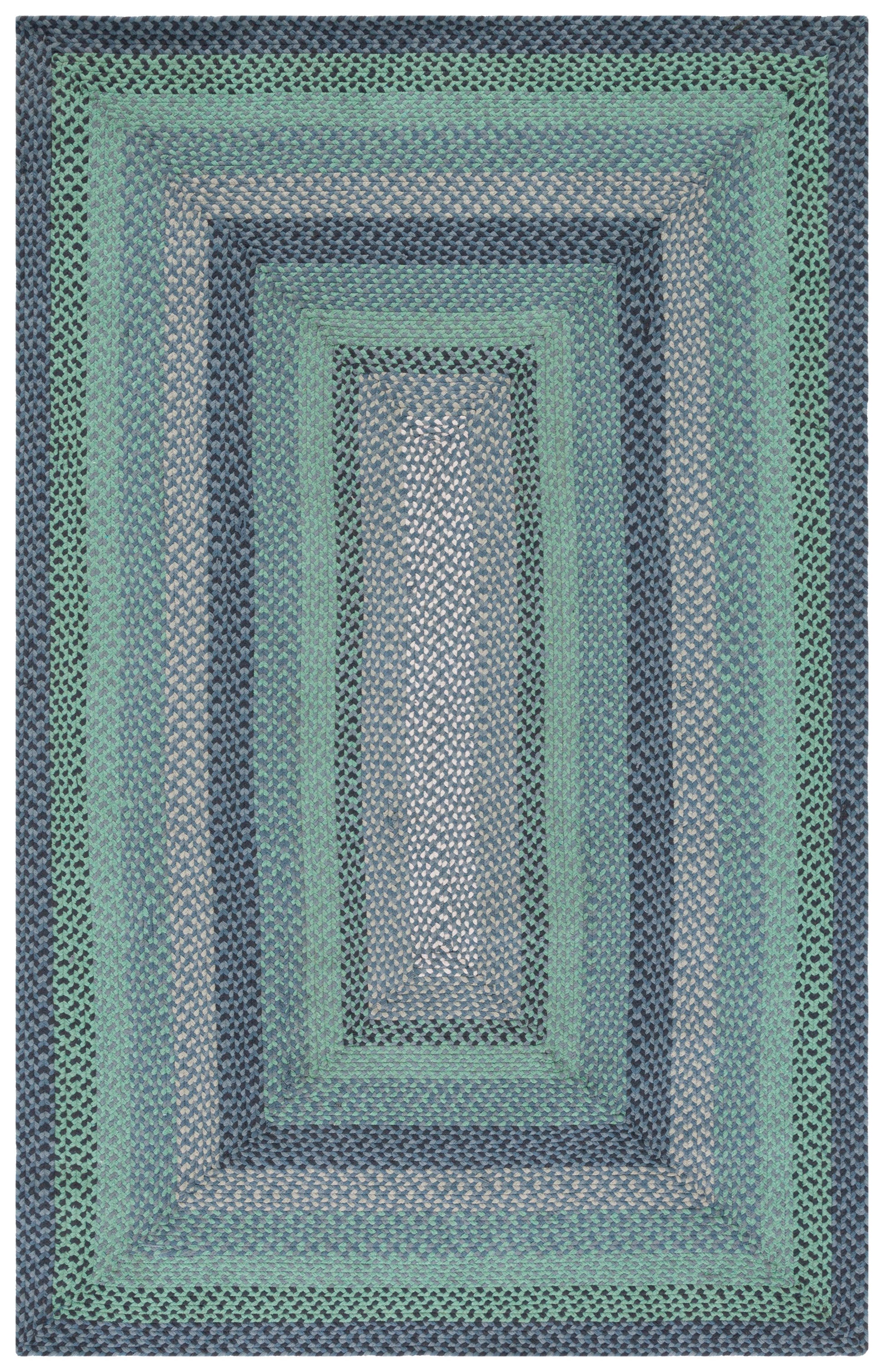 Safavieh Braided Brd651F Grey/Green Area Rug