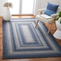 Safavieh Braided Brd651H Dark Grey/Blue Area Rug