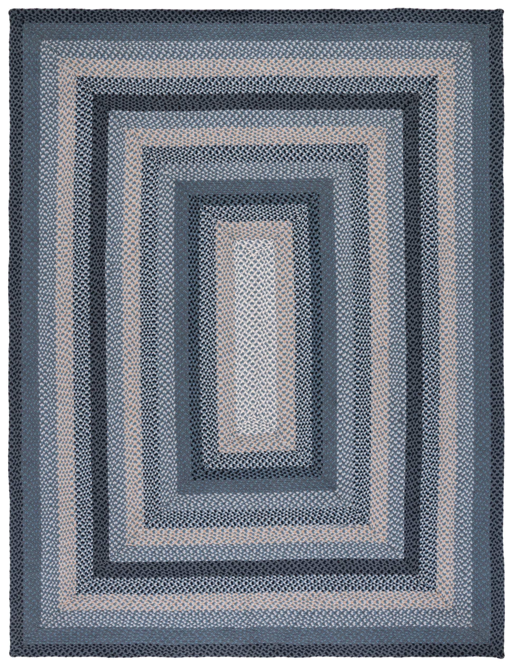 Safavieh Braided Brd651H Dark Grey/Blue Area Rug