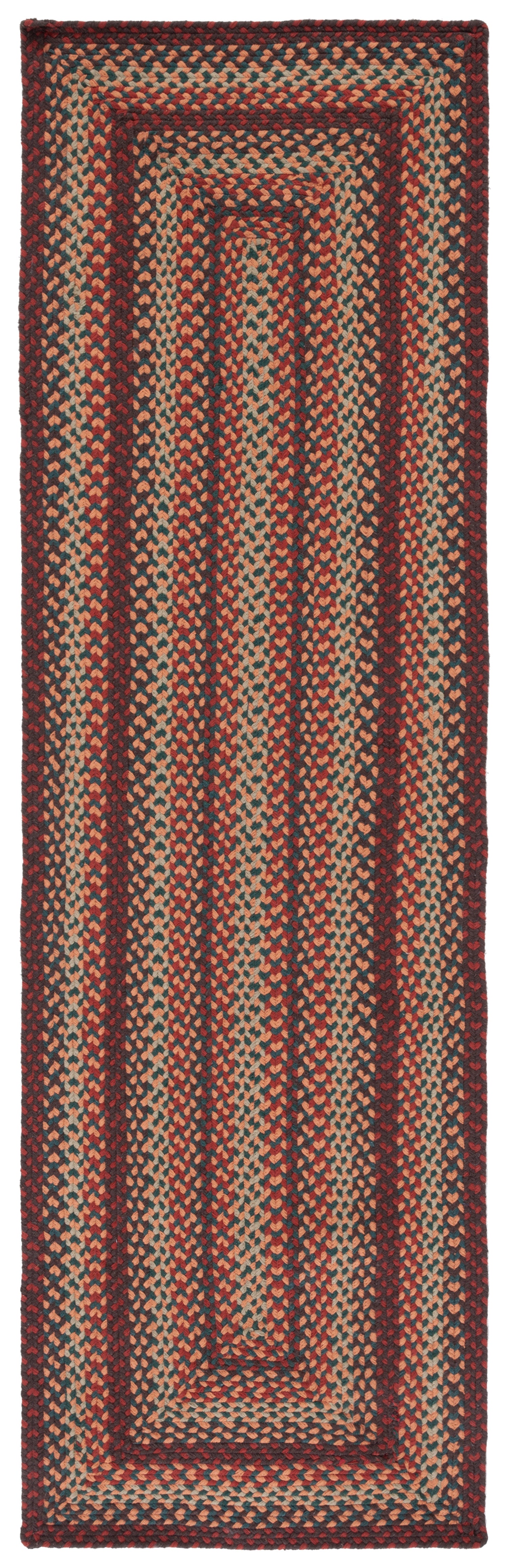 Safavieh Braided Brd651Z Brown/Rust Area Rug