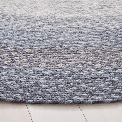 Safavieh Braided Brd652B Grey/Blue Area Rug