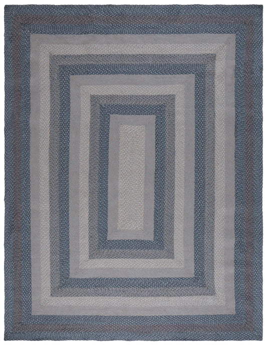 Safavieh Braided Brd652B Grey/Blue Area Rug