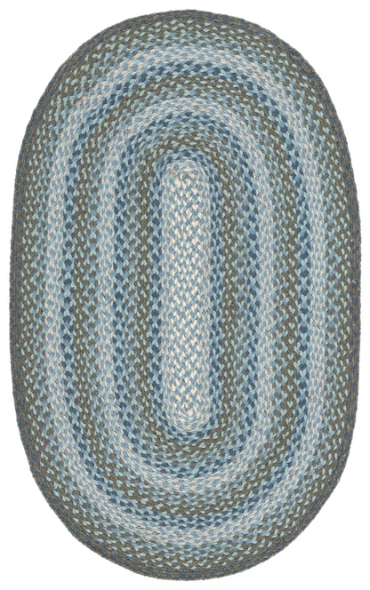 Safavieh Braided Brd652M Light Blue/Green Area Rug