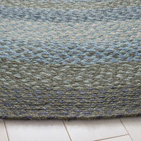 Safavieh Braided Brd652M Light Blue/Green Area Rug