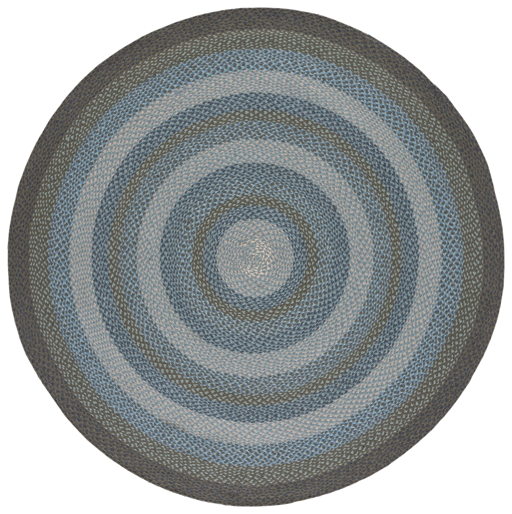 Safavieh Braided Brd652M Light Blue/Green Area Rug