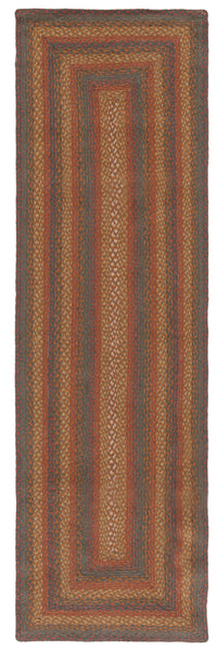 Safavieh Braided Brd652P Green/Rust Area Rug