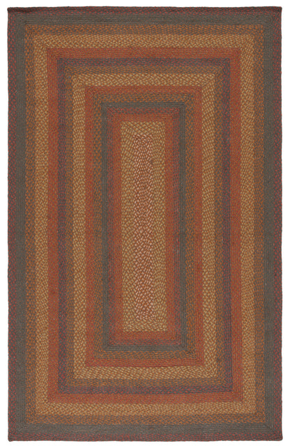 Safavieh Braided Brd652P Green/Rust Area Rug