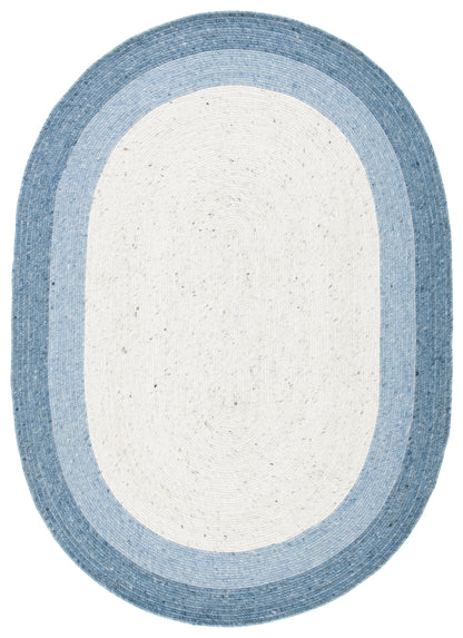 Safavieh Braided Brd903M Ivory/Blue Area Rug