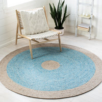 Safavieh Braided Brd908M Blue/Beige Area Rug