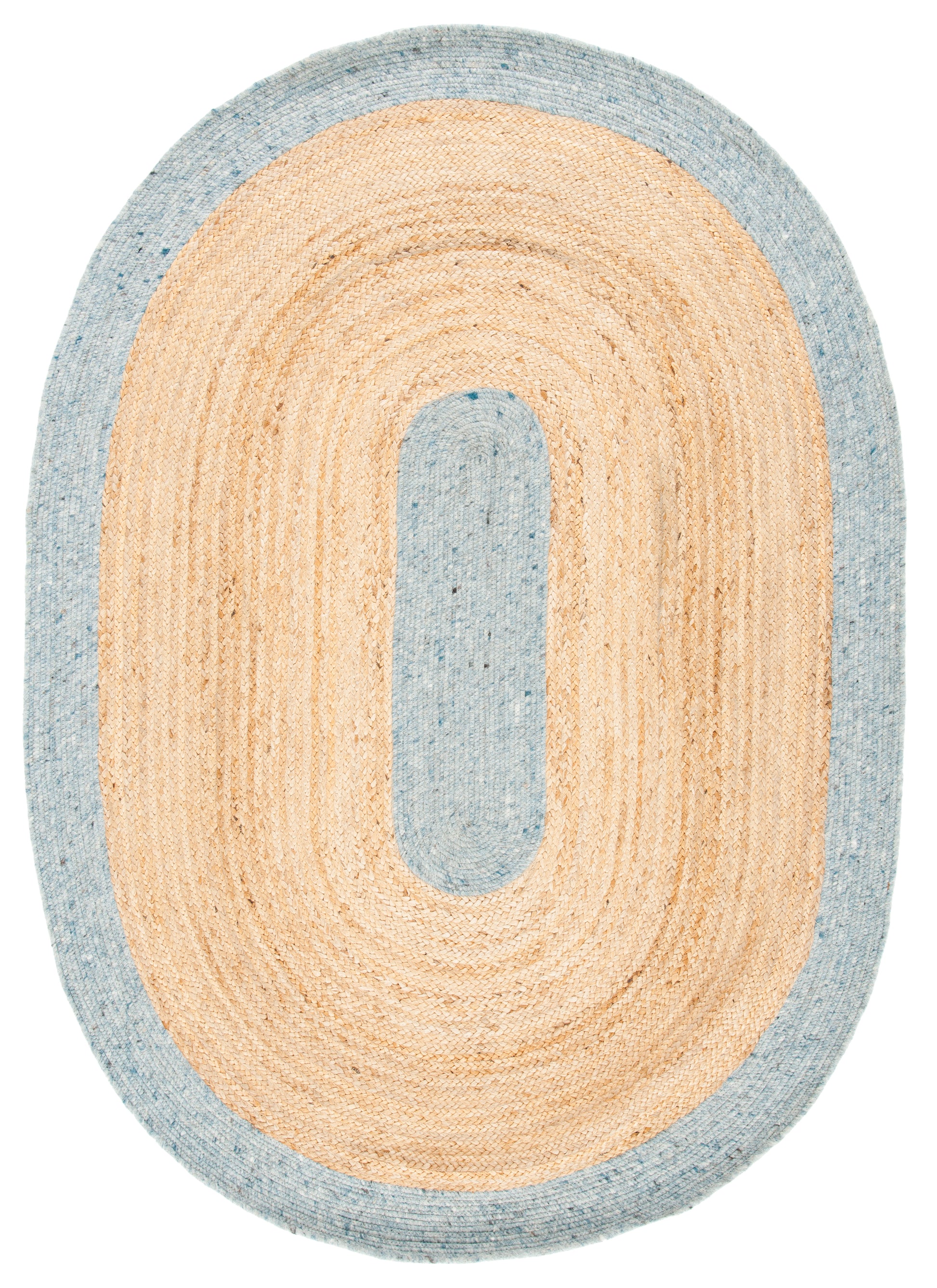 Safavieh Braided Brd910H Light Blue/Gold Area Rug