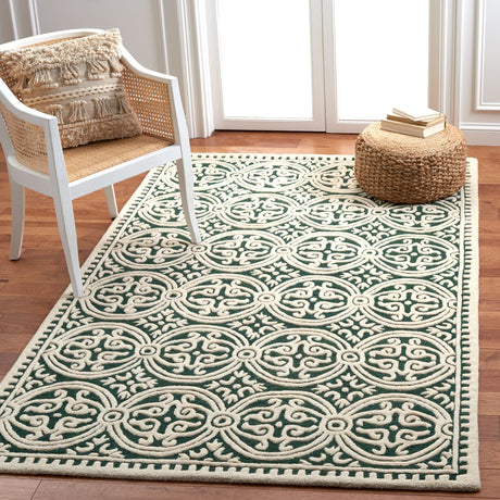 Safavieh Cambridge Cam123Y Dark Green/Ivory Rugs.