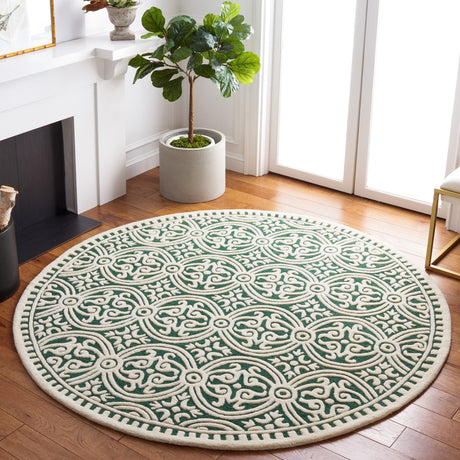 Safavieh Cambridge Cam123Y Dark Green/Ivory Rugs.