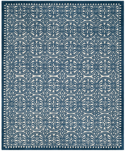 Safavieh Cambridge Cam232B Ivory/Navy Area Rug