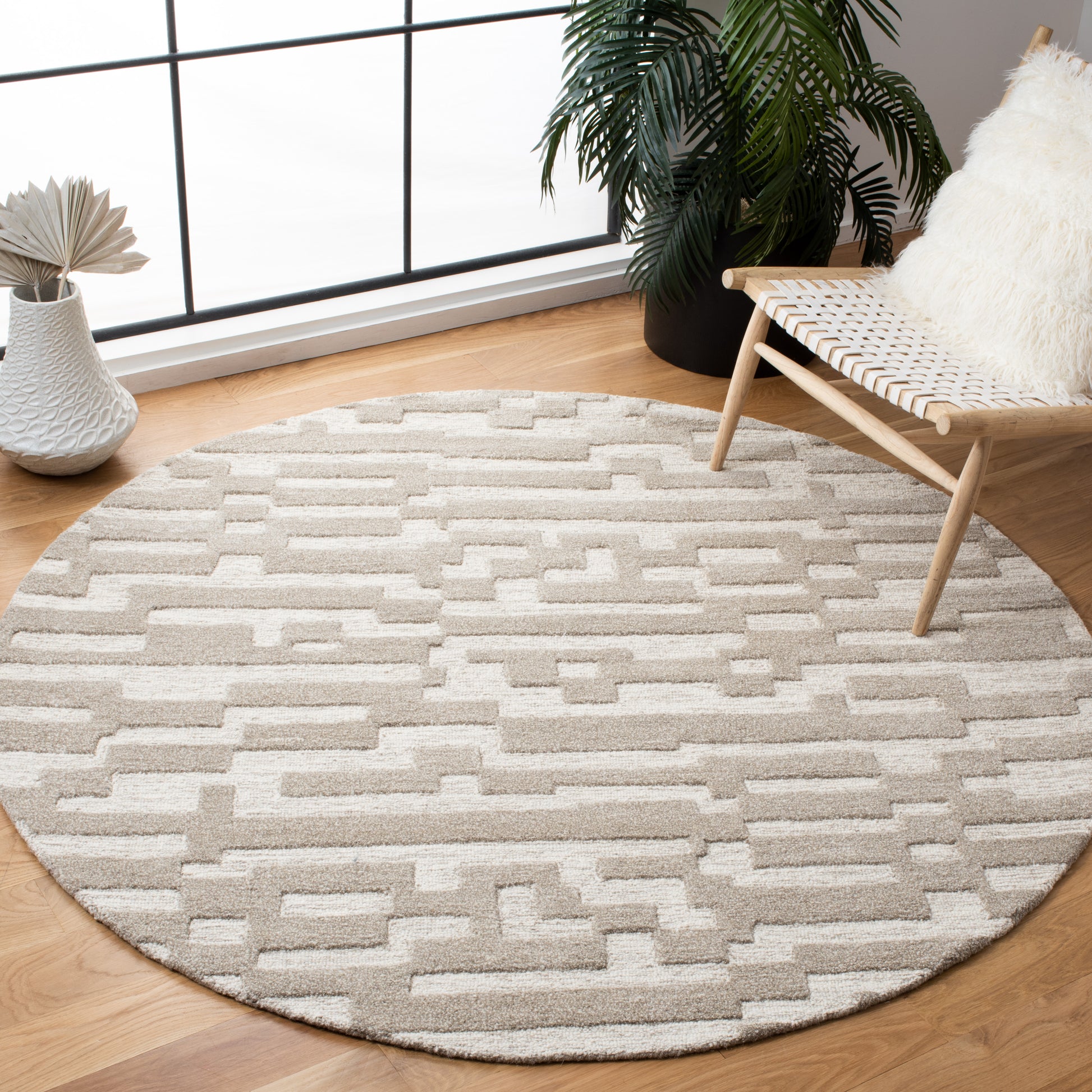 Safavieh Cambridge Cam734B Beige/Grey Area Rug