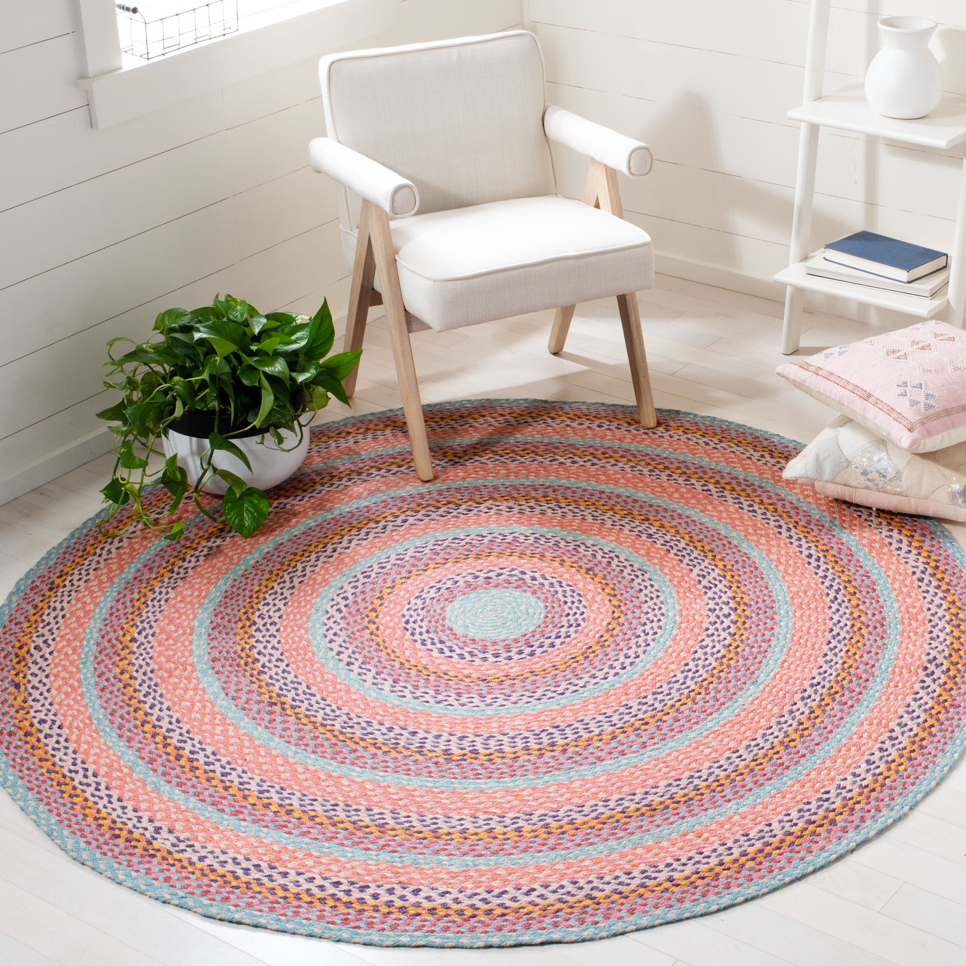 Safavieh Cape Cod Cap241U Pink/Blue Area Rug