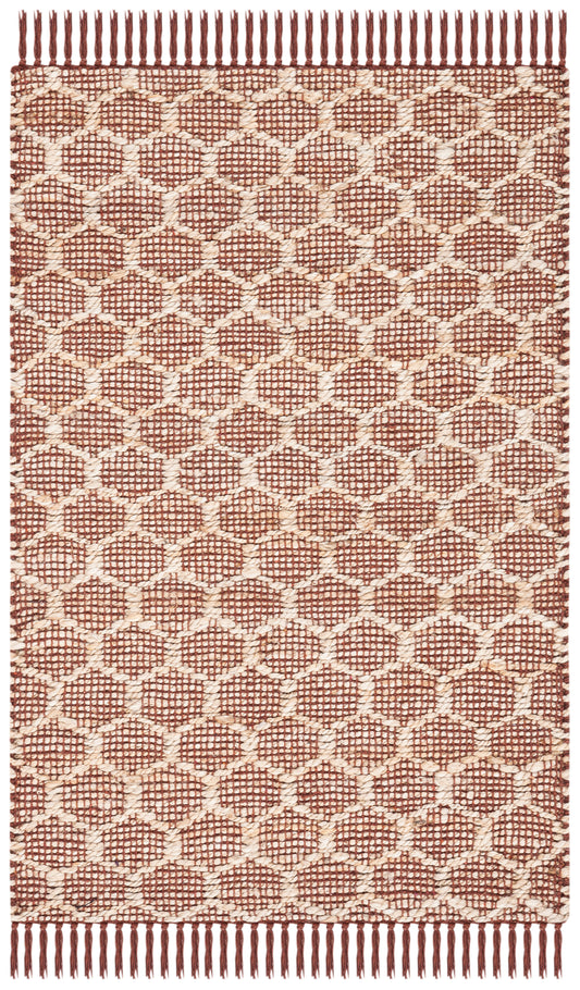 Safavieh Cape Cod Cap841P Rust/Natural Area Rug