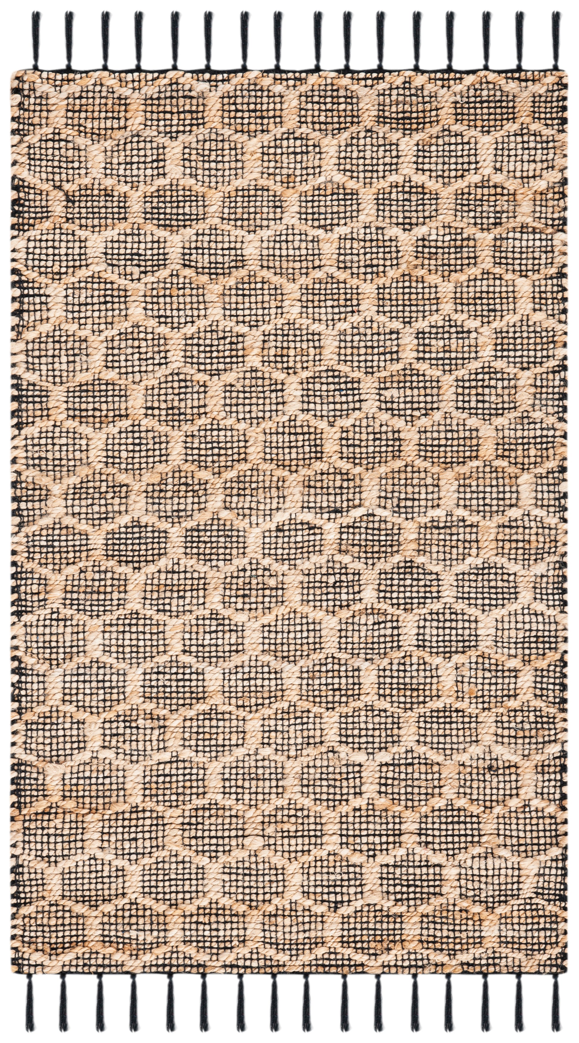 Safavieh Cape Cod Cap841Z Black/Natural Area Rug