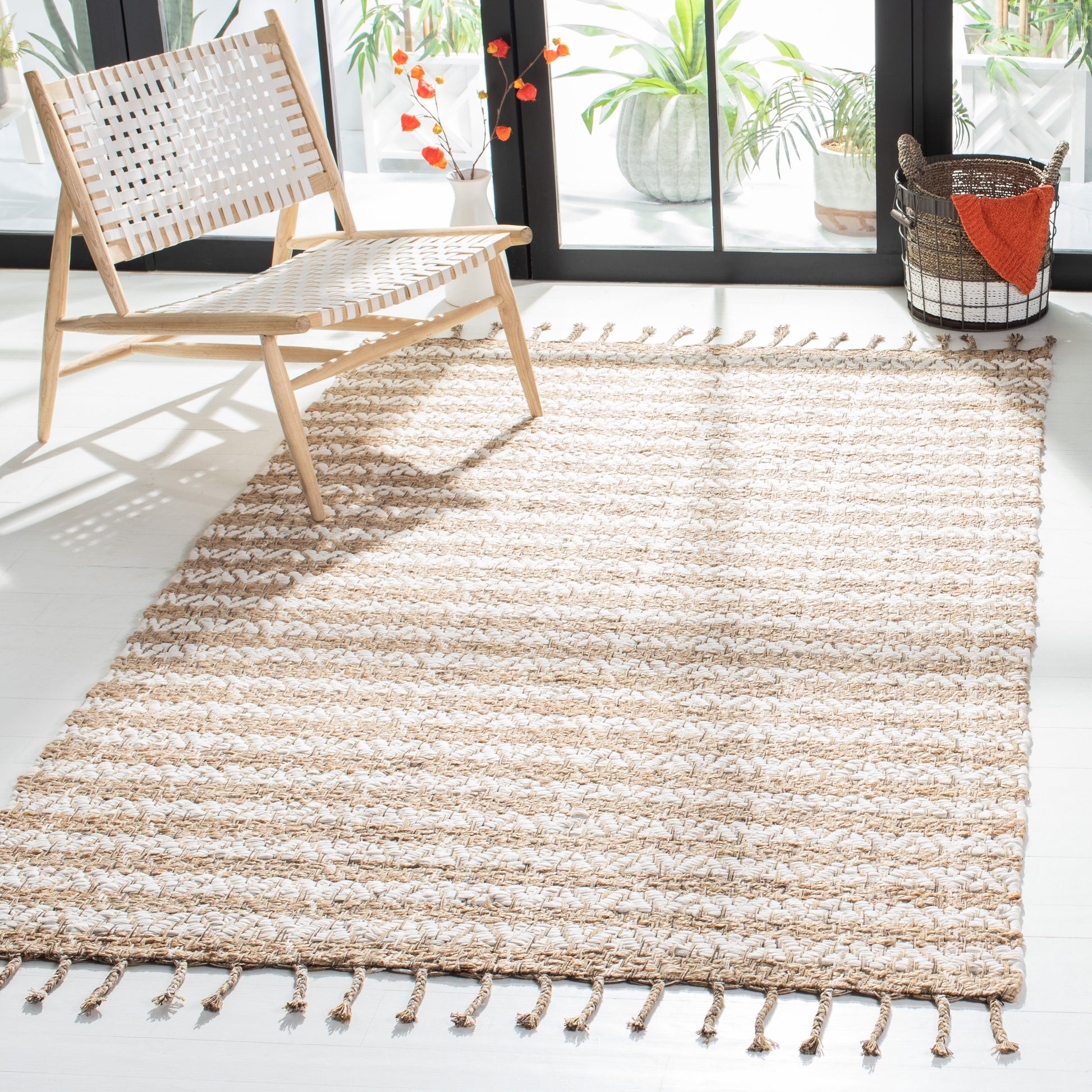 Safavieh Cape Cod Cap844A Ivory/Natural Area Rug