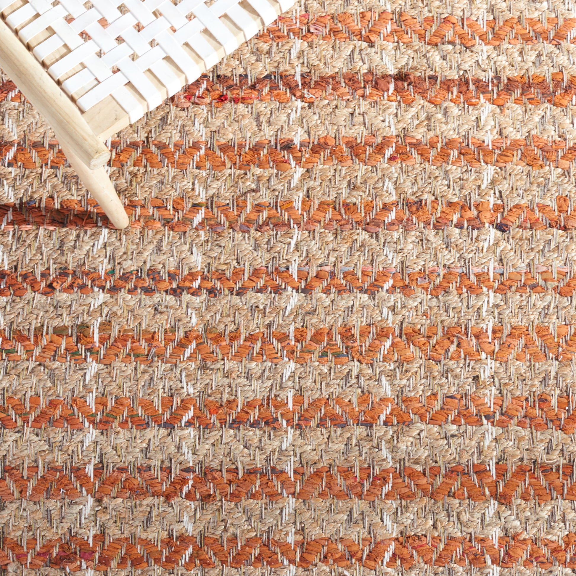 Safavieh Cape Cod Cap844P Orange/Natural Area Rug