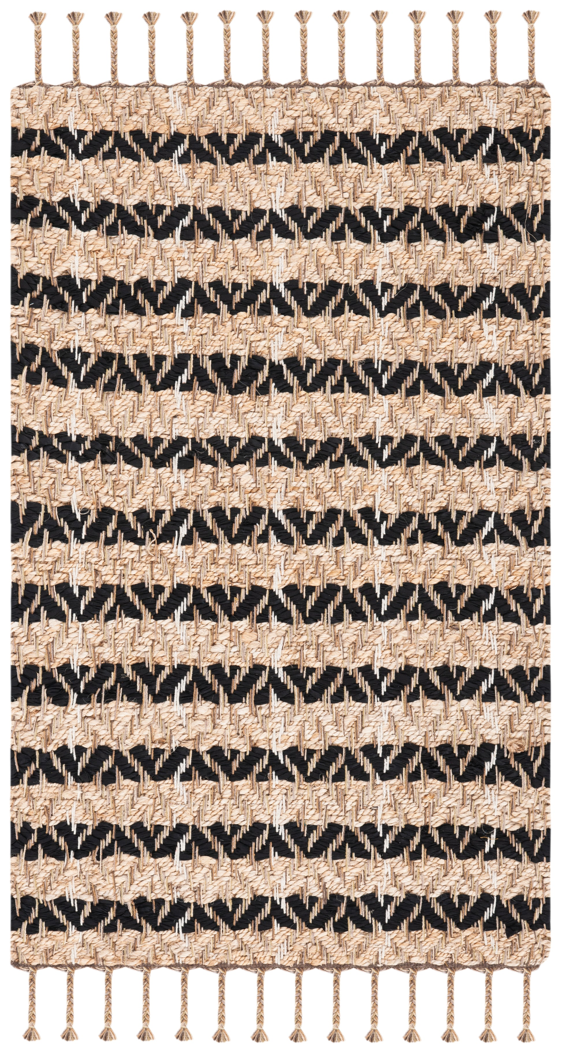 Safavieh Cape Cod Cap844Z Black/Natural Area Rug