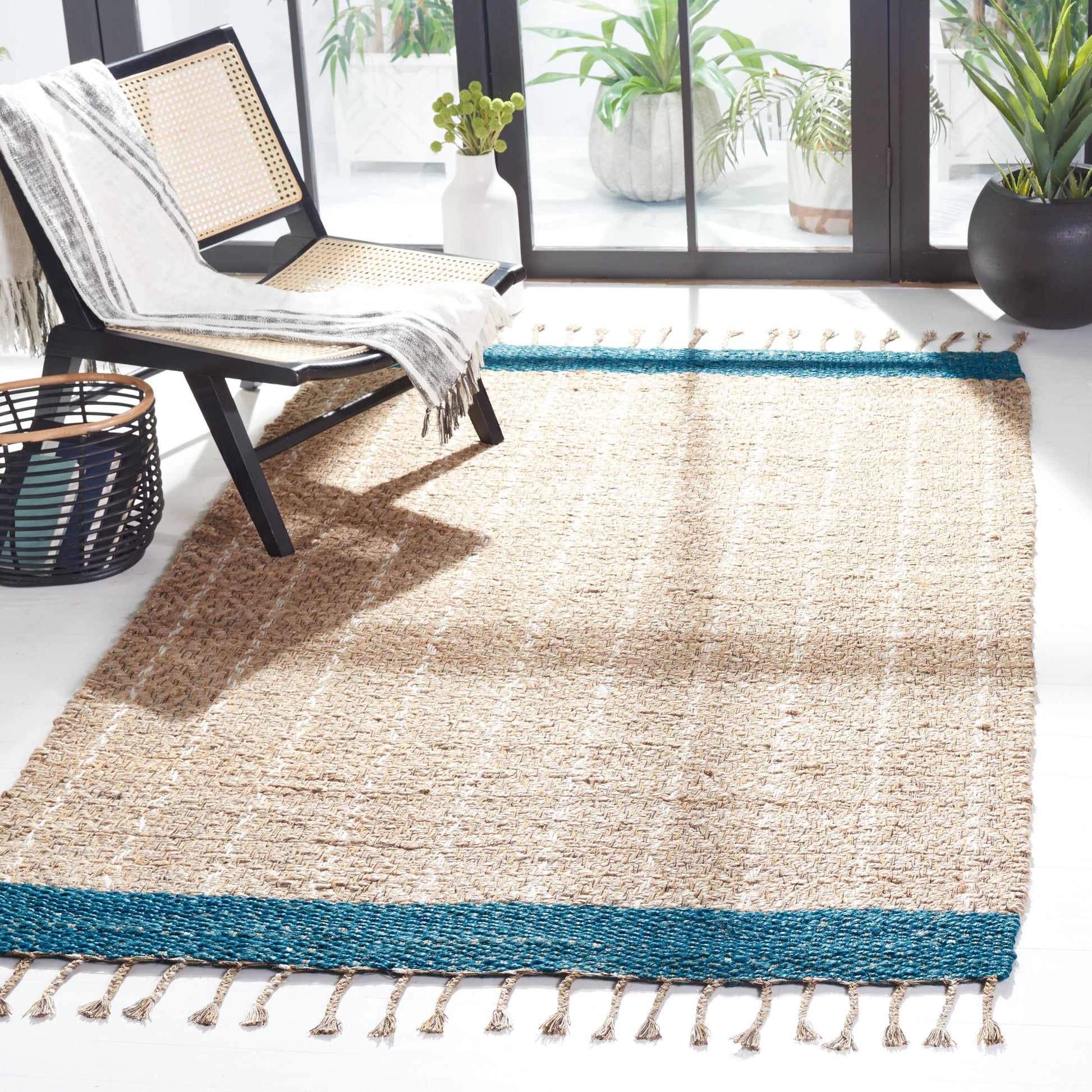 Safavieh Cape Cod Cap846M Blue/Natural Area Rug