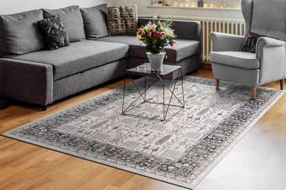 Dynamic Rugs Carson 5225 Ivory/Black Area Rug