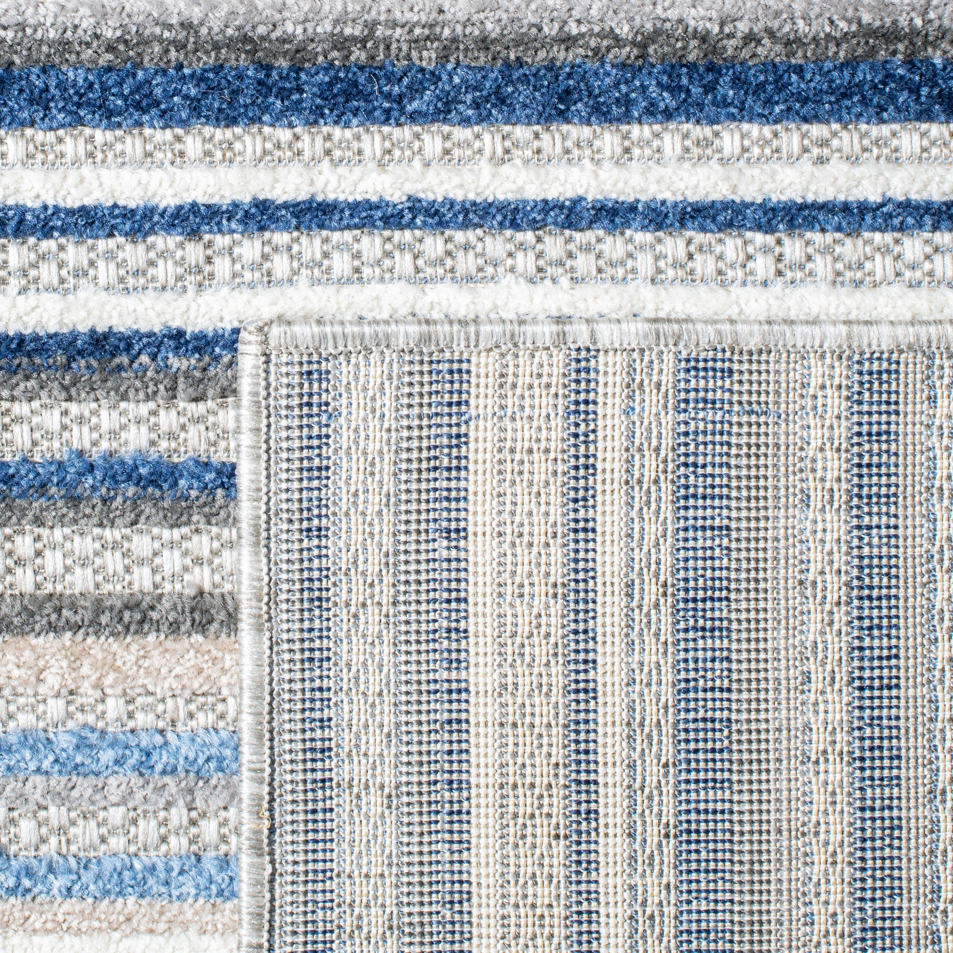 Safavieh Cabana Cbn323F Grey/Blue Area Rug