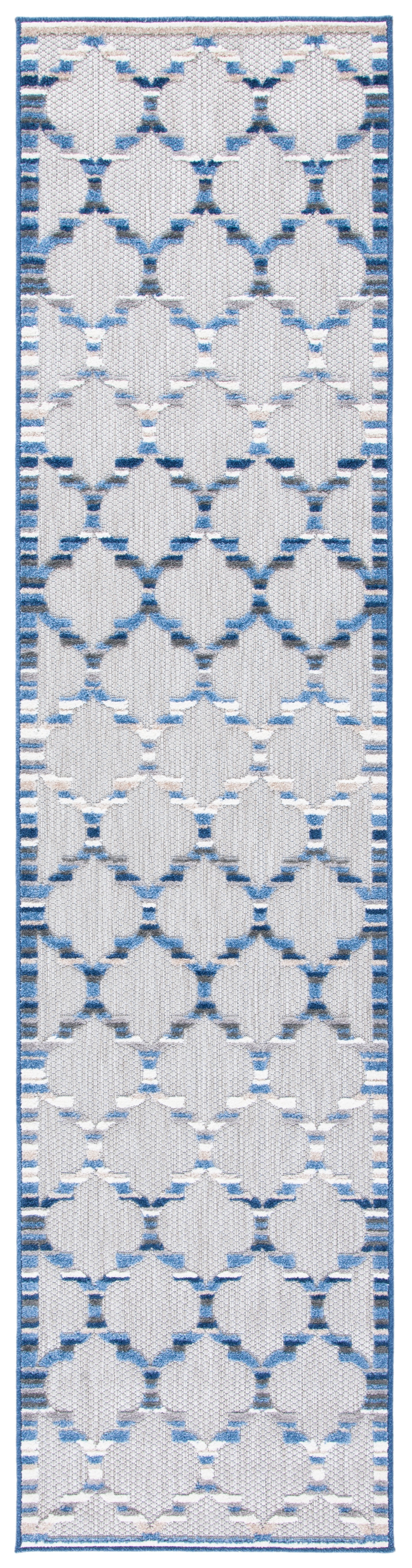 Safavieh Cabana Cbn333G Grey/Blue Area Rug