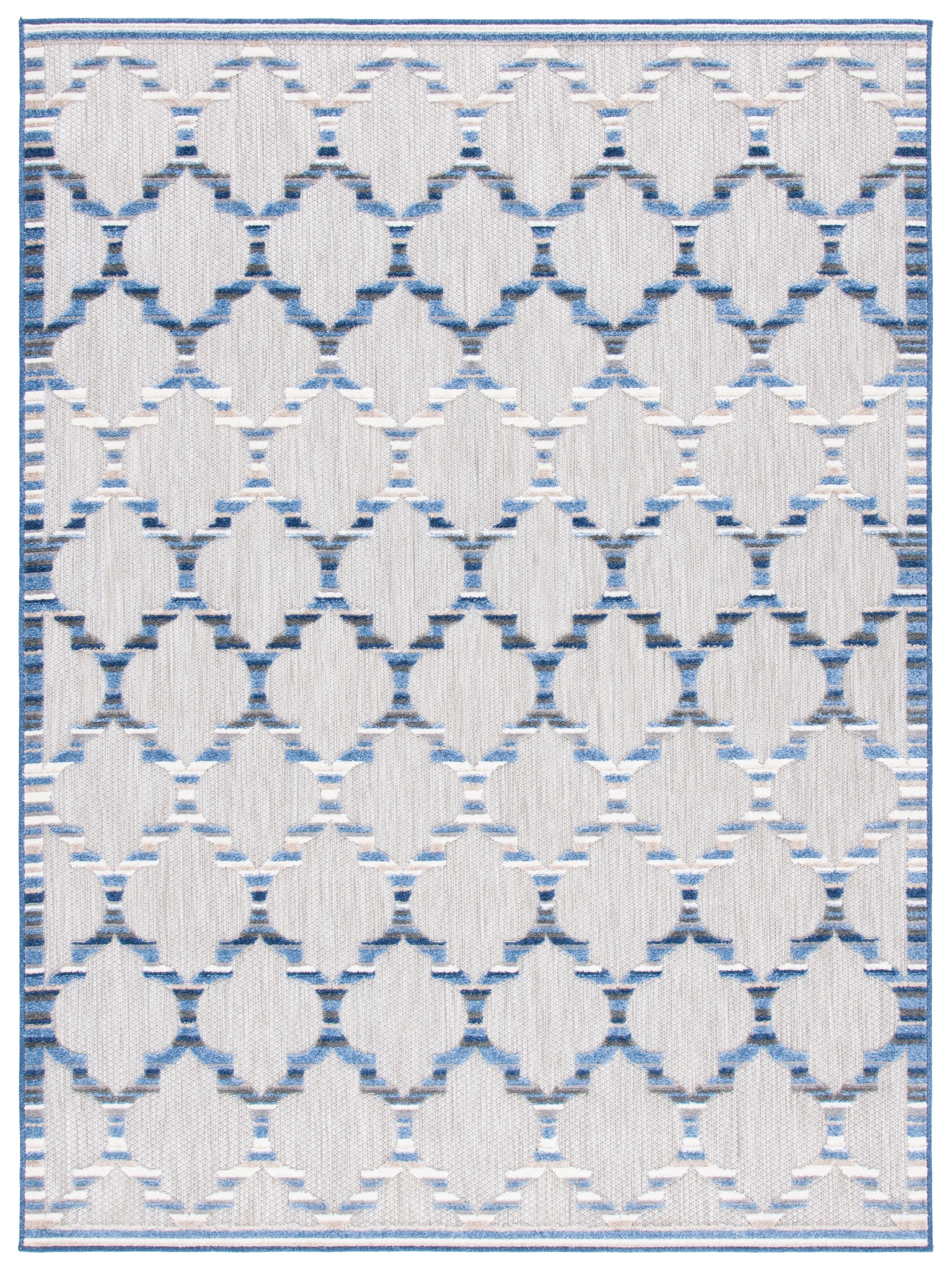 Safavieh Cabana Cbn333G Grey/Blue Area Rug