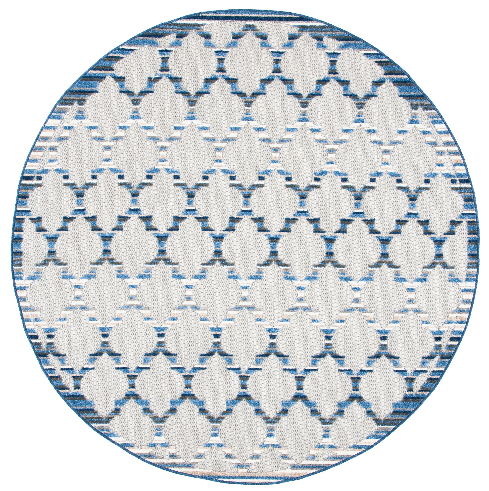 Safavieh Cabana Cbn333G Grey/Blue Area Rug