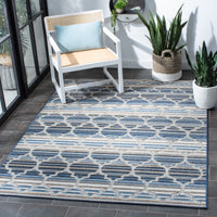 Safavieh Cabana Cbn333M Blue/Grey Area Rug