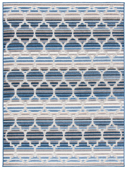 Safavieh Cabana Cbn333M Blue/Grey Area Rug