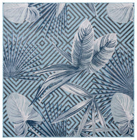 Safavieh Cabana Cbn447K Aqua/Navy Area Rug