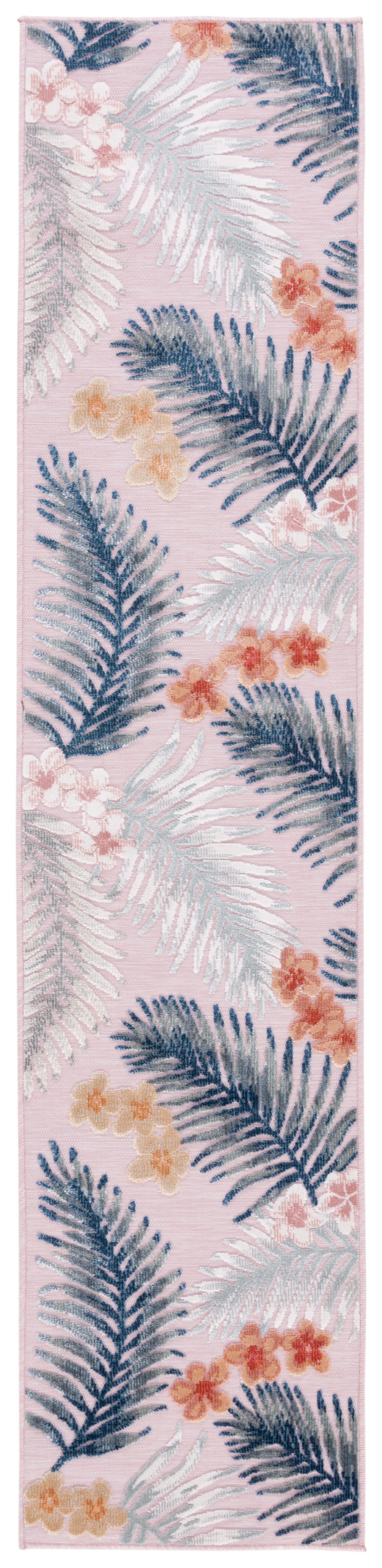 Safavieh Cabana Cbn451U Pink/Grey Area Rug