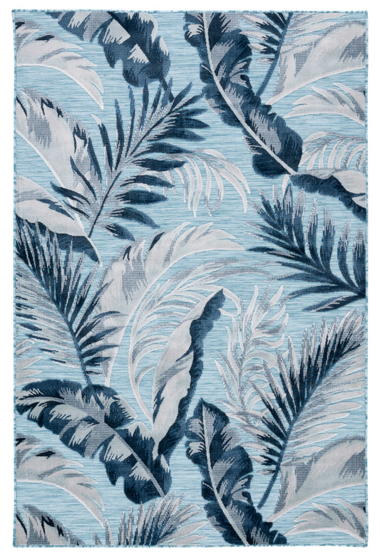 Safavieh Cabana Cbn452J Aqua/Navy Area Rug