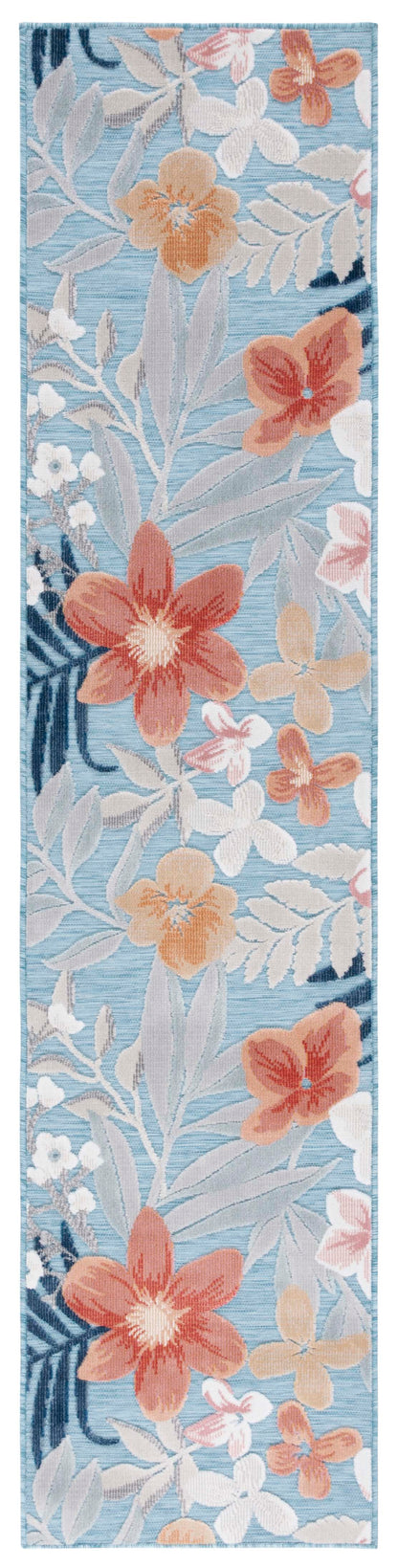 Safavieh Cabana Cbn454J Aqua/Rust Area Rug