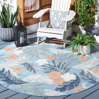 Safavieh Cabana Cbn456M Blue/Grey Area Rug