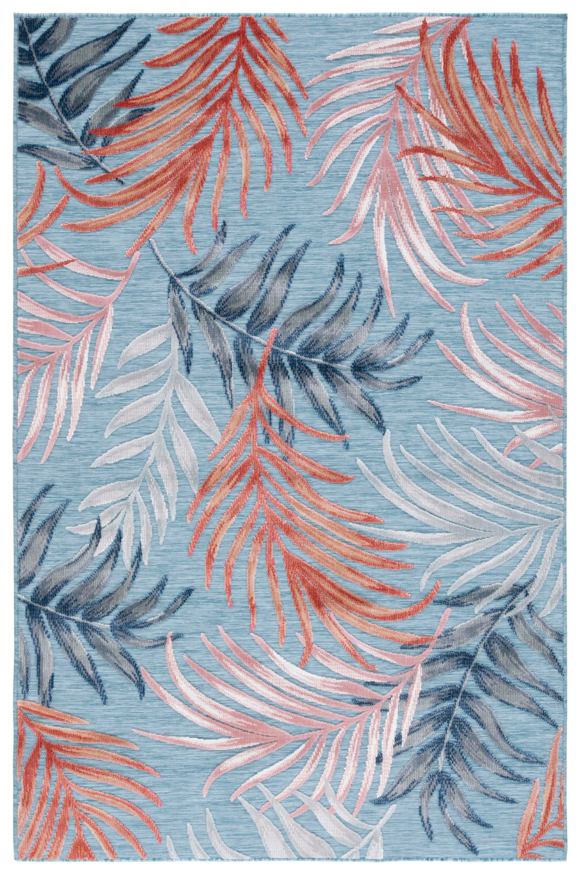 Safavieh Cabana Cbn458M Blue/Rust Area Rug